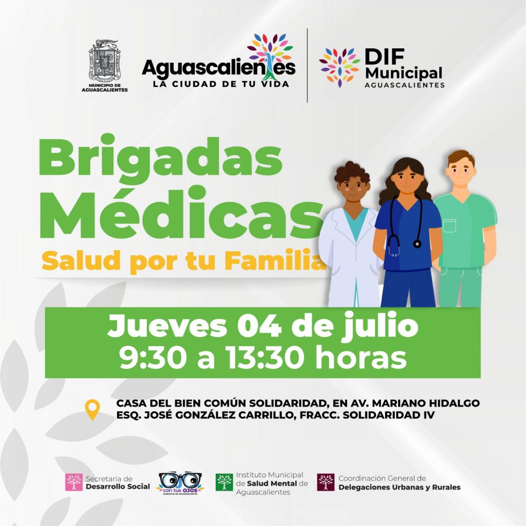 DIF MUNICIPAL CONTINÚA CON BRIGADAS MÉDICAS DURANTE JULIO