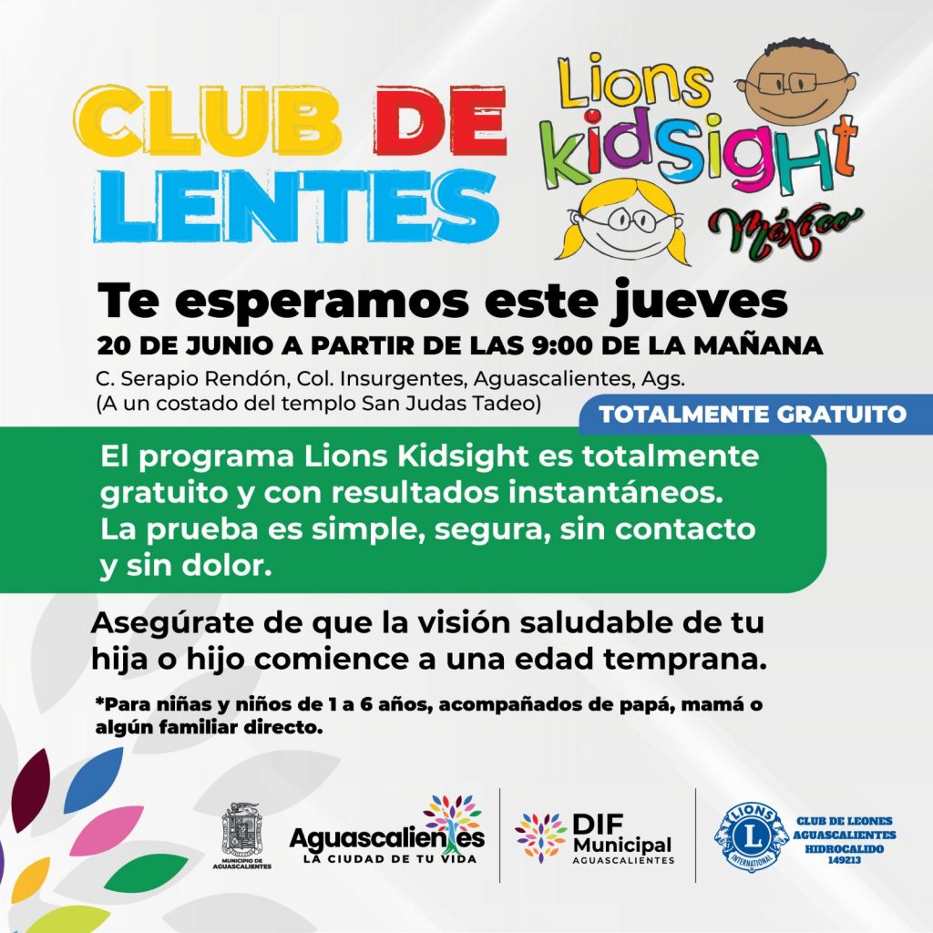OFRECEN DIF MUNICIPAL Y CLUB DE LEONES EXÁMENES OCULARES GRATUITOS PARA NIÑOS
