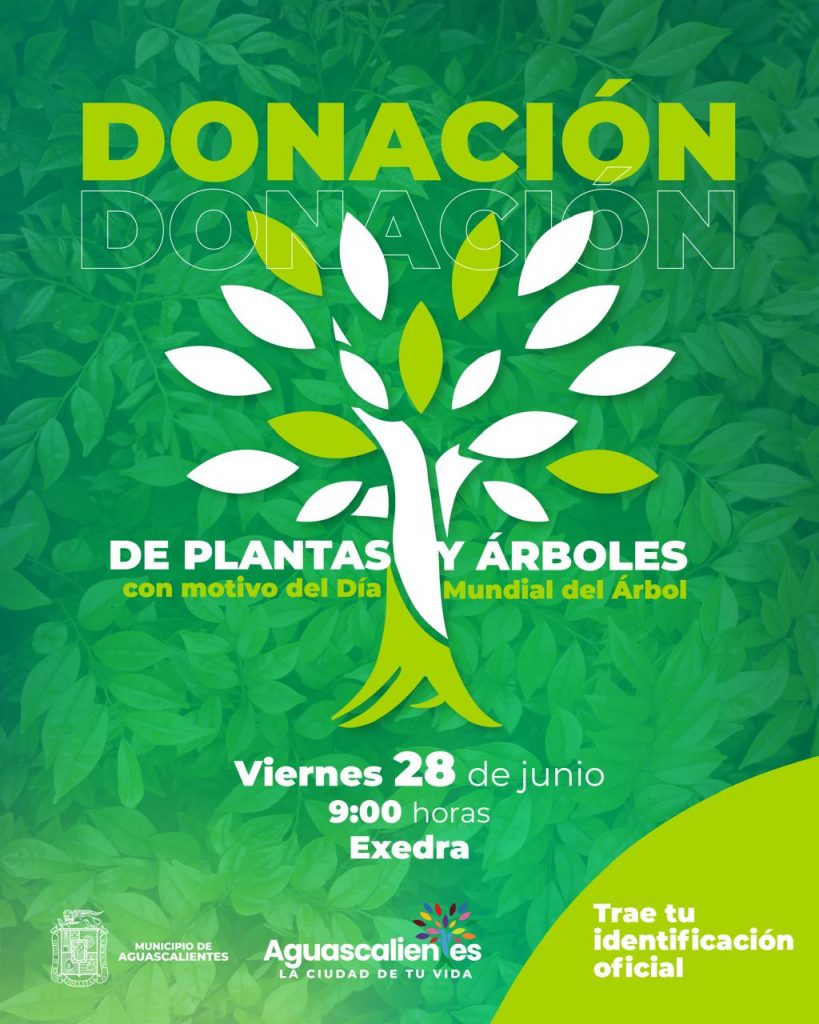 DONACIÓN DE PLANTAS Y ÁRBOLES