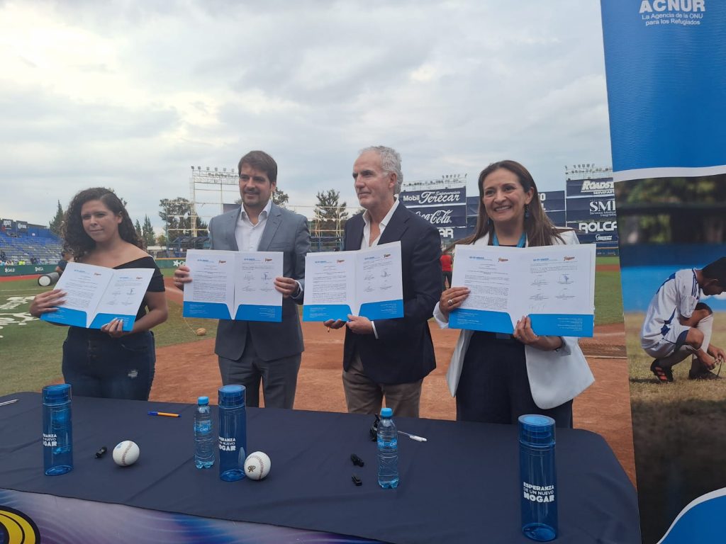 ACNUR Y RIELEROS FIRMAN CONVENIO EN PRO A LOS REFUGIADOS EN AGUASCALIENTES