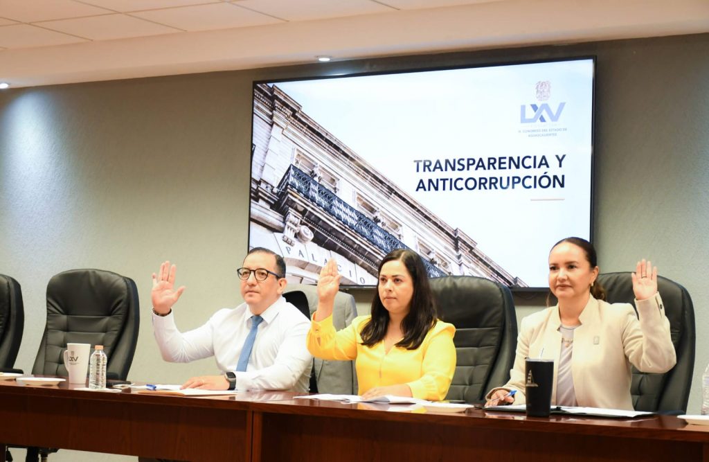 COMISIÓN DE TRANSPARENCIA Y ANTICORRUPCIÓN DEL CONGRESO DE AGUASCALIENTES AVANZA EN DESAHOGO DE ASUNTOS LEGISLATIVOS