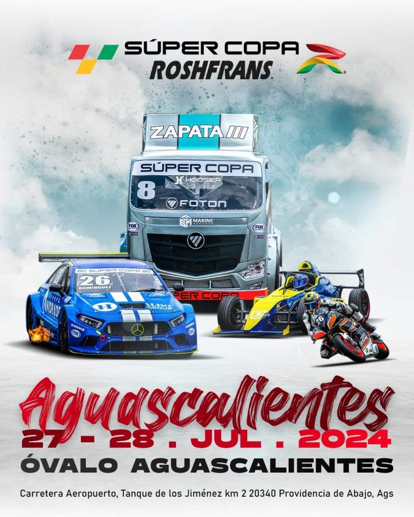 📣Aguascalientes estamos a 1 día de la Súper Copa Roshfrans‼️ 🏁