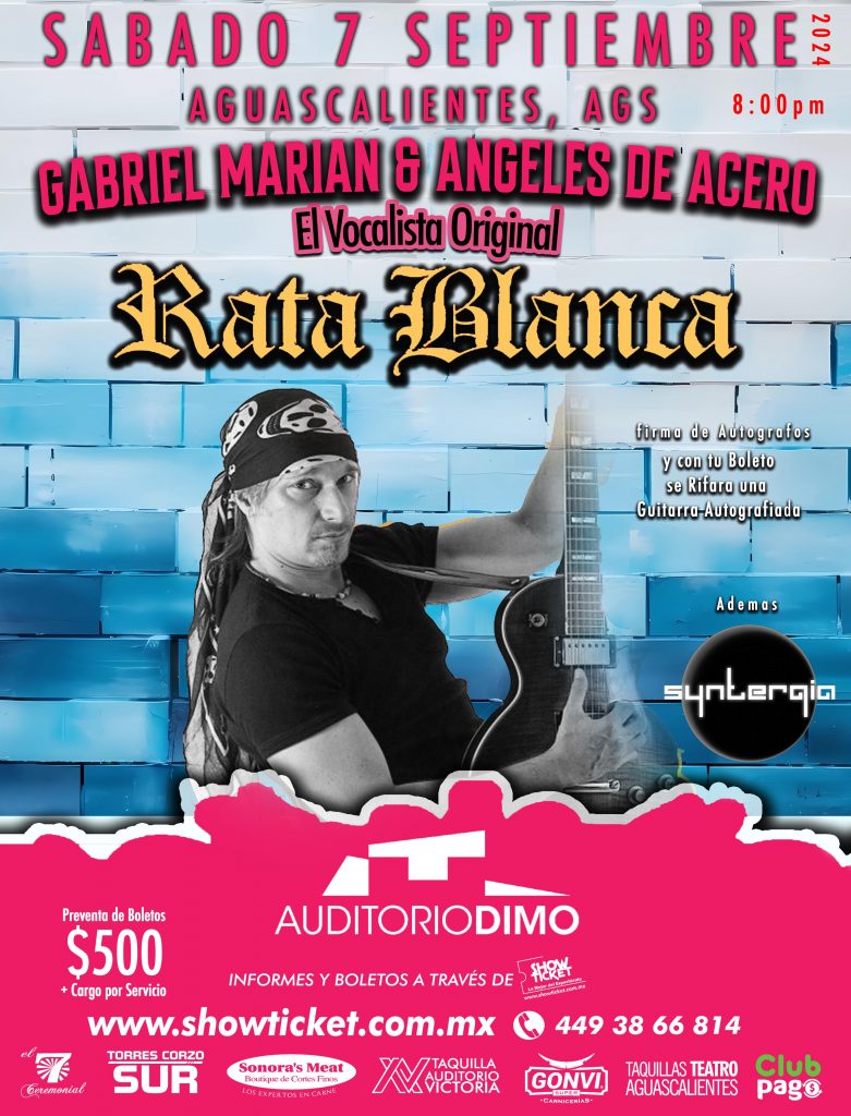 𝗚𝗔𝗕𝗥𝗜𝗘𝗟 𝗠𝗔𝗥𝗜𝗔𝗡 (Ex-Vocalista de Rata Blanca) & 𝗔𝗡𝗚𝗘𝗟𝗘𝗦 𝗗𝗘 𝗔𝗖𝗘𝗥𝗢 😎💥 TOUR MÉXICO 🇲🇽
