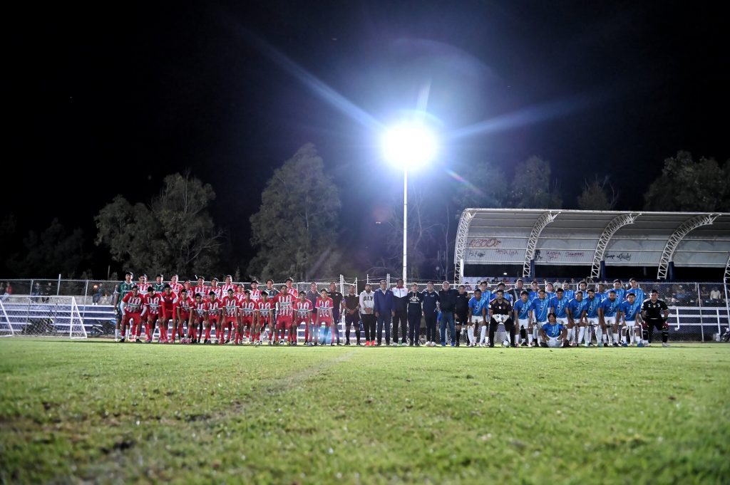 ENTREGÓ CESAR MEDINA NUEVAS LUMINARIAS LED EN LA UNIDAD DEPORTIVA LUIS DONALDO COLOSIO EN JESÚS MARÍA