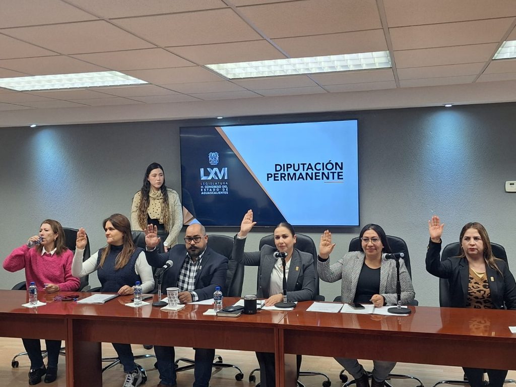 INICIÓ FUNCIONES DIPUTACIÓN PERMANENTE DEL CONGRESO DE AGUASCALIENTES