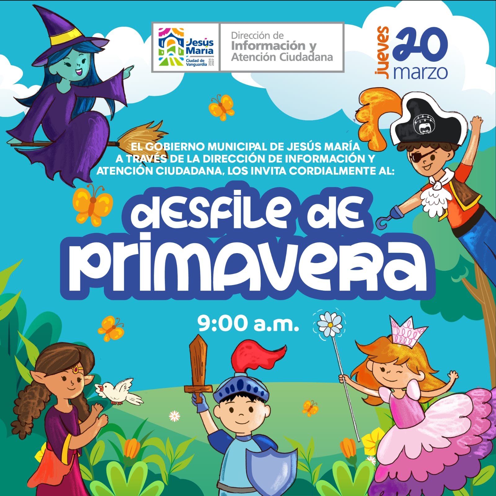 SE REALIZARÁ DESFILE DE PRIMAVERA EN JESÚS MARÍA