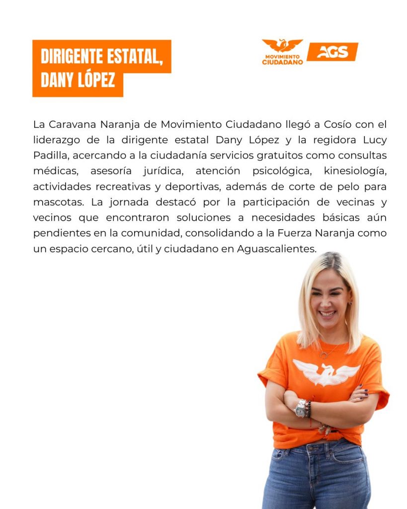 DANY LÓPEZ LLEVÓ LA FUERZA NARANJA A COSÍO