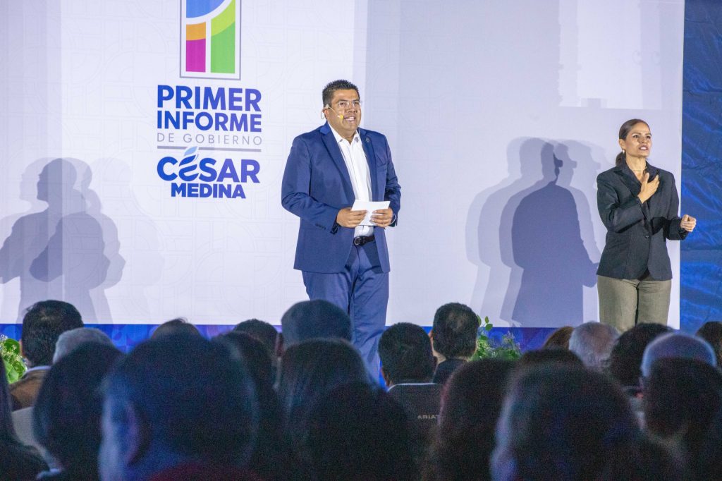 CÉSAR MEDINA PRESENTA SU PRIMER INFORME DE GOBIERNO Y RATIFICA EL RUMBO DE UNA CIUDAD DE VANGUARDIA